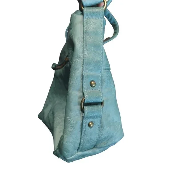 Stone Mountain USA Teal Handbag Shoulder Bag Purse Adjustable Strap Women's - Picture 10 of 16